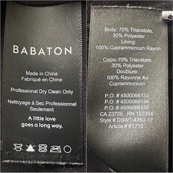 Aritzia Babaton Kano Cropped Trench Jacket Open Front Black Sz S - Picture 10 of 13